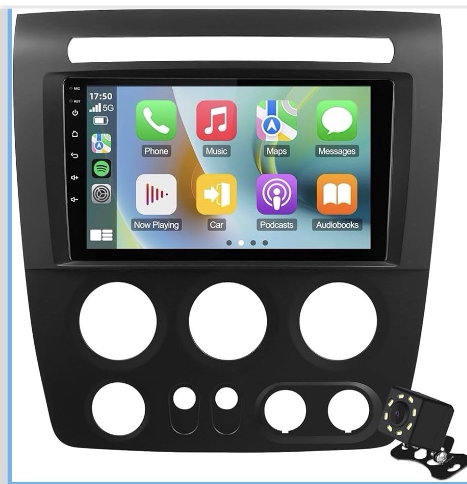 🔥Double Din Car Stereo for Hummer H3 2005-2010 W/9 Inch Touchscreen Radio, NIOB