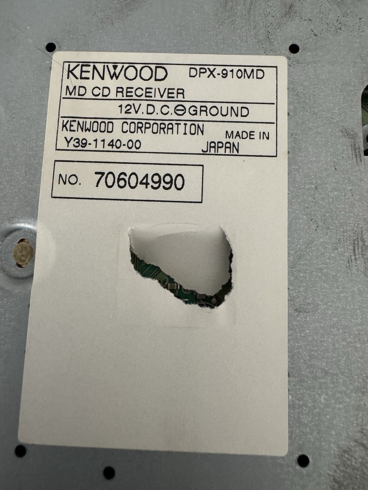 JDM Kenwood DPX-910MD Double Din Dsp — TESTED AND VERIFIED WORKING (USA SELLER)