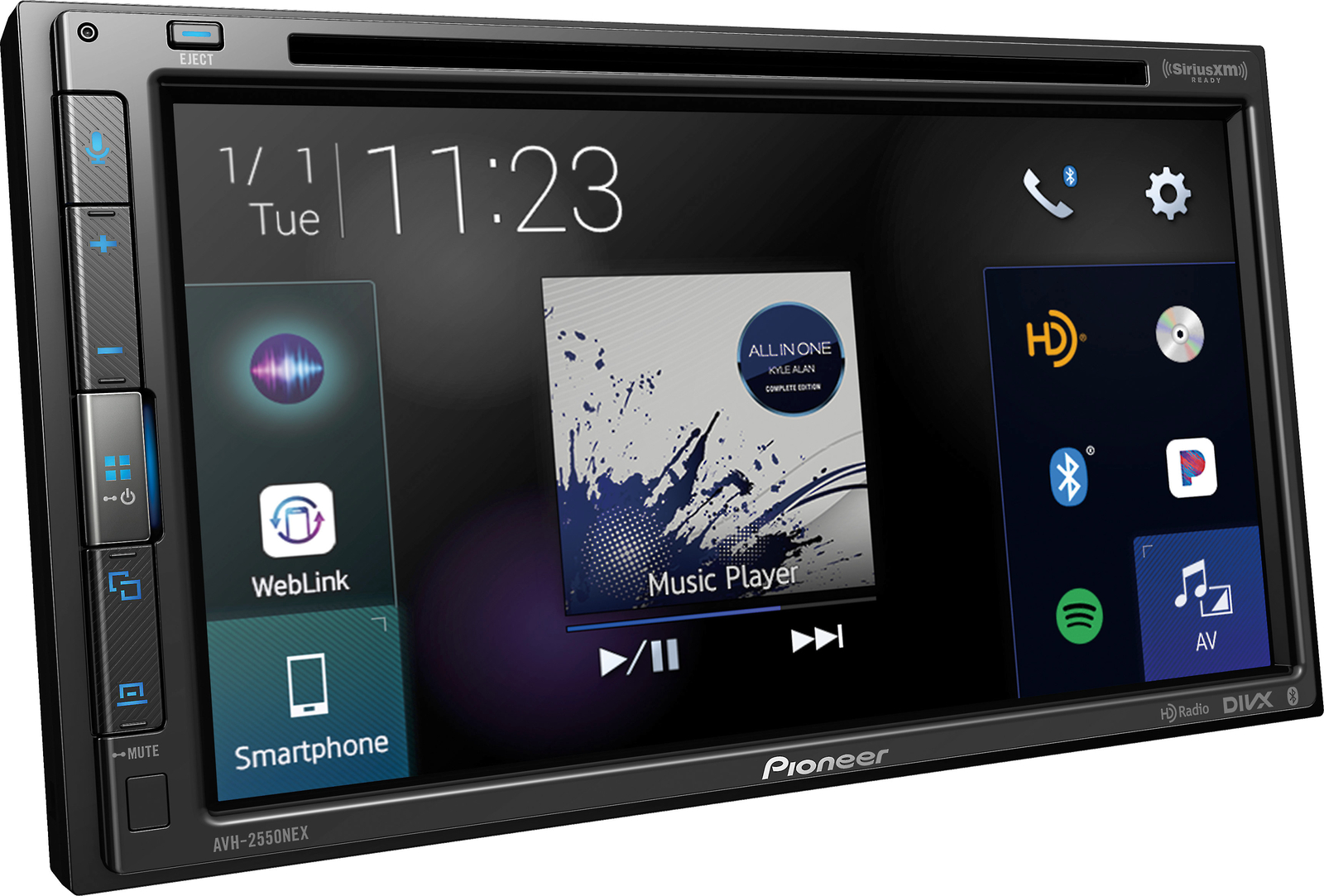 Pioneer AVH-2550NEX DVD Receiver with CarPlay, Android Auto, HD Radio, Bluetooth