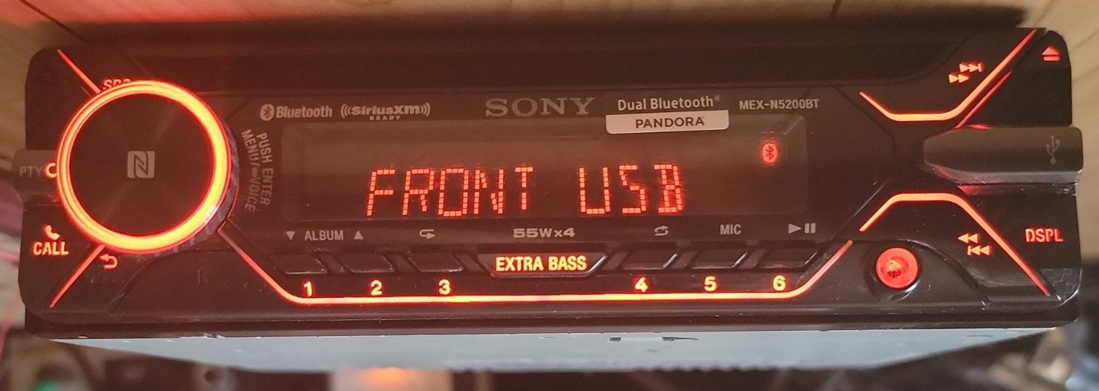 Sony MEX-N5200BT Built-in Dual Bluetooth Voice Command CD/MP3 AM/FM Radio READ