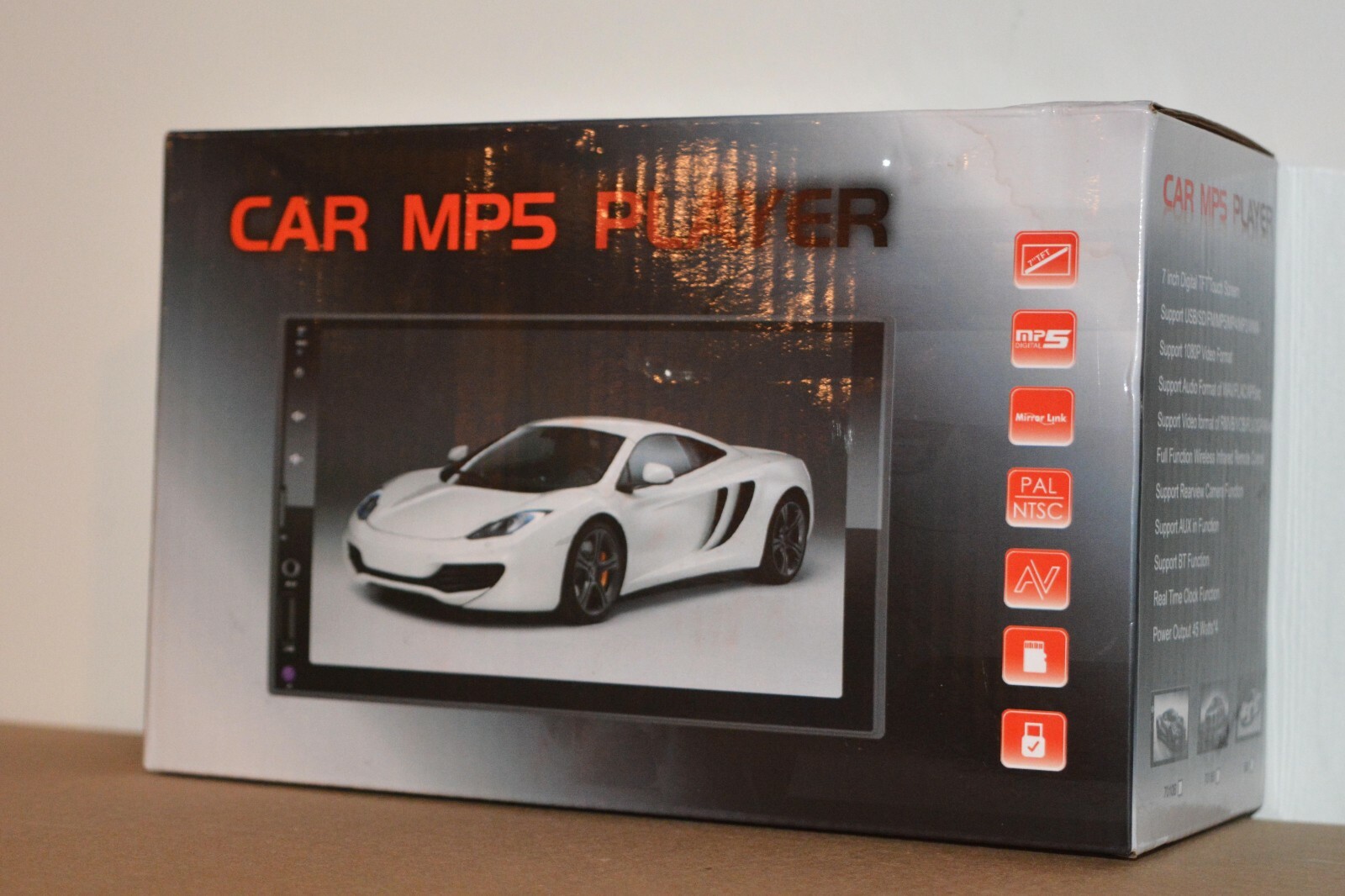 Car MP5 Player Touch Screen & Rear Camera. Bluetooth 7” MP3 AUX BT 1080p USB MP4