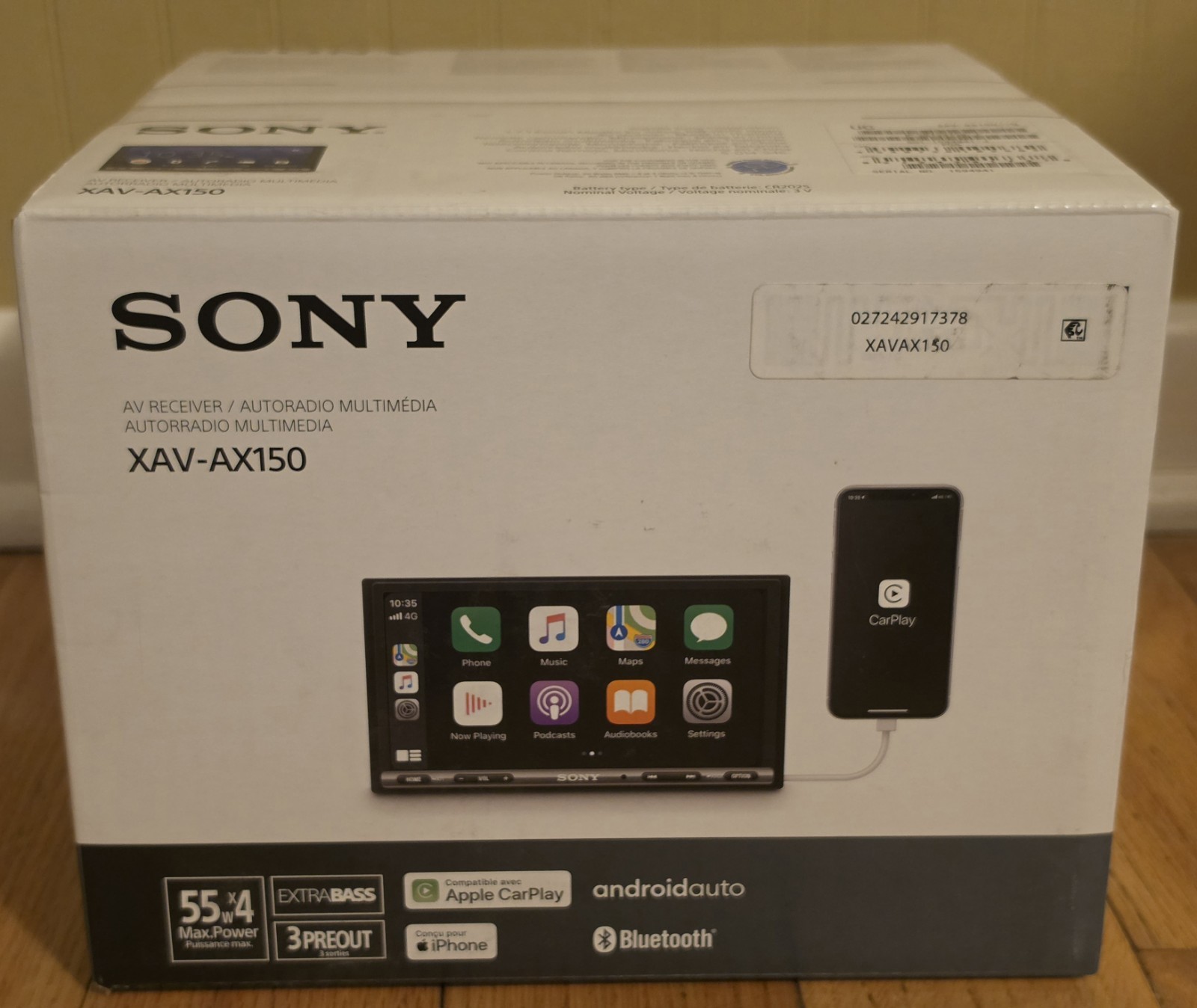 Sony XAV-AX150 6.95″ Apple CarPlay Android Auto Bluetooth Car Stereo NEW SEALED