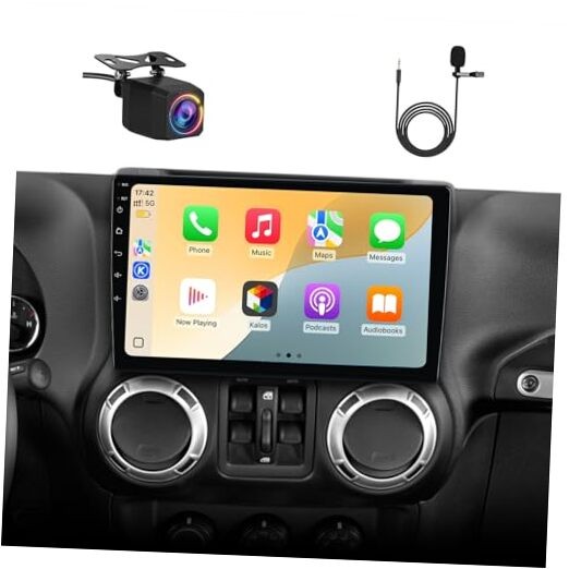 Car Radio Stereo Upgrade for Jeep Wrangler JK 2007-2018 Dodge Ram 2GB+64GB