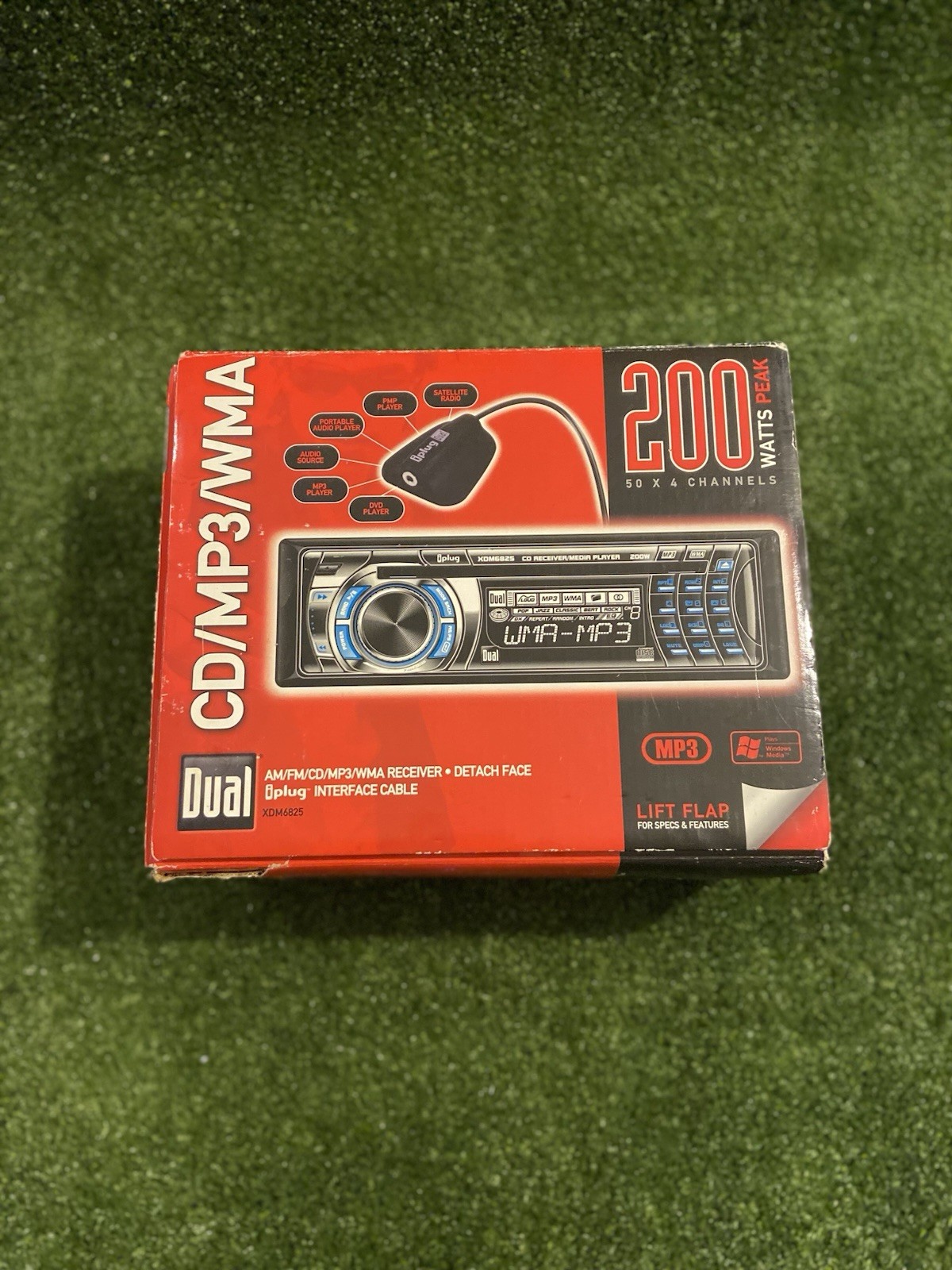 Dual AM/FM/CD/MP3/WMA Receiver 200 Watts Peak 50×4 Channels