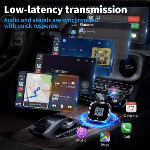 2026 Upgrade 2-in-1 Wireless CarPlay & Android Auto Adapter – Plug & Play