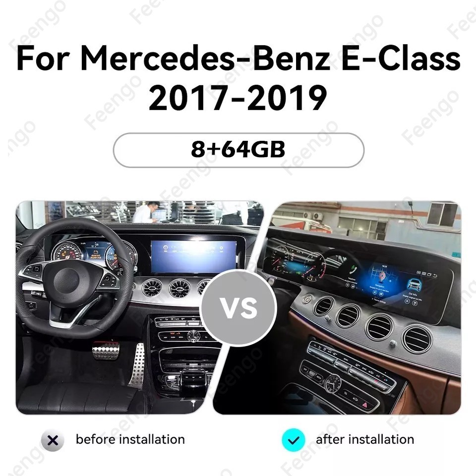 For 2016-2020 Benz E Class Android 13 Car Stereo Radio Carplay HD GPS Navigation