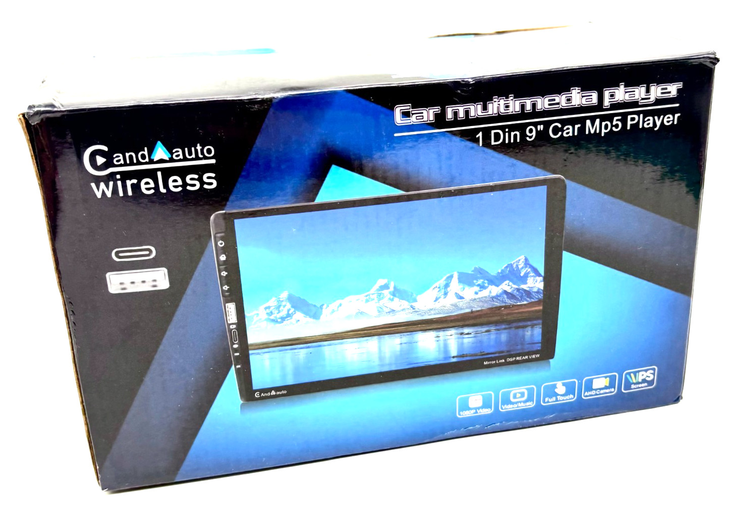 CandAuto 1 DIN 9 Inch Touch Screen Car MP5 Player 1080P Video