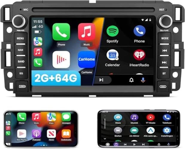 Car Radio Stereo for Chevy Silverado 2007-2014 Tahoe GMC Sierra 2GB+64GB