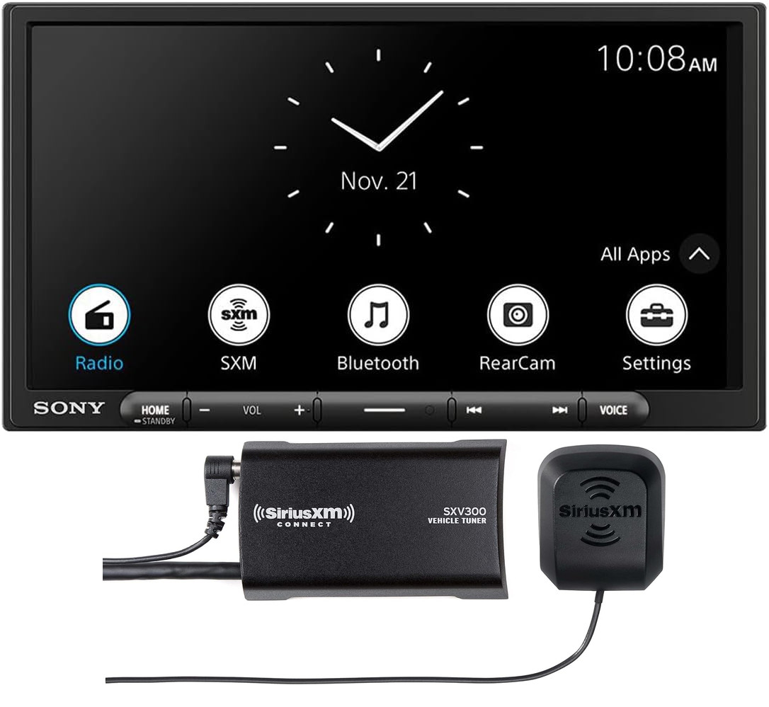 Sony XAV-AX6000 7″ AM FM Car Stereo- CarPlay, Android Auto + SiriusXM Satellite