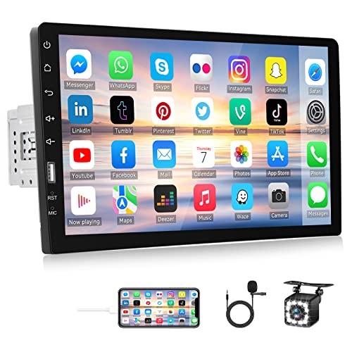 Single Din Car Stereo with Bluetooth 9 Inch HD Touch Screen Car Stereo with