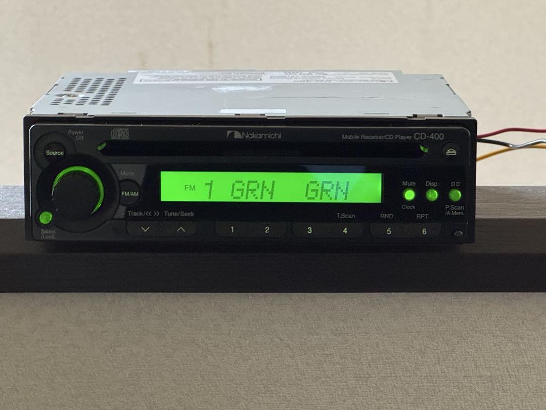 Near Mint! Nakamichi CD-400 Car Stereo Head Unit Complete Set w/ Wiring