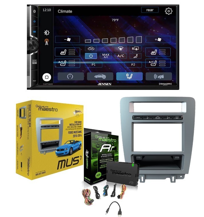 Jensen CAR714MW 7 inch Digital multimedia receiver + MRR + For Ford Mustang
