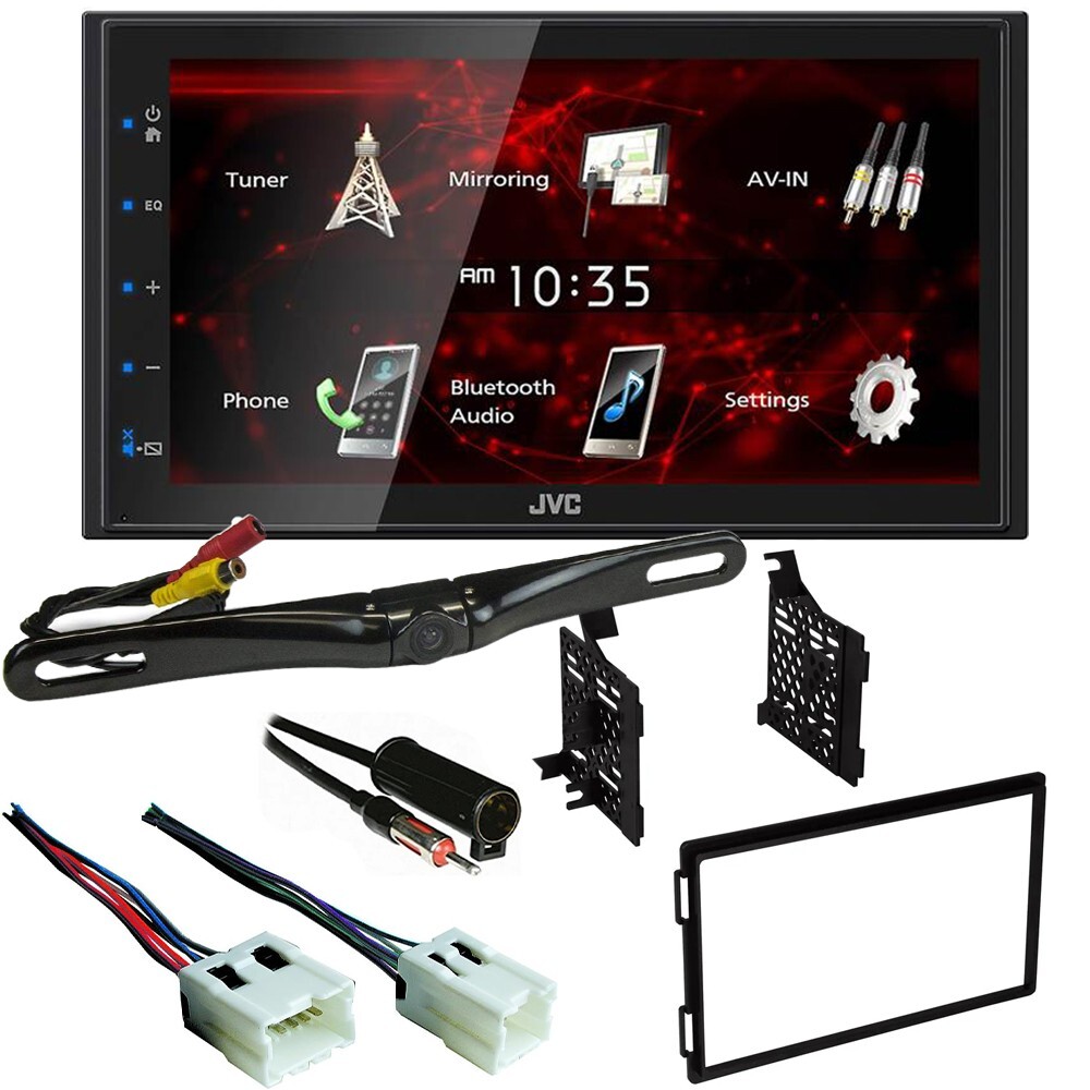 JVC KW-M180BT 6.75″ Touchscreen Bluetooth Car Stereo for 2005-07 Nissan Frontier