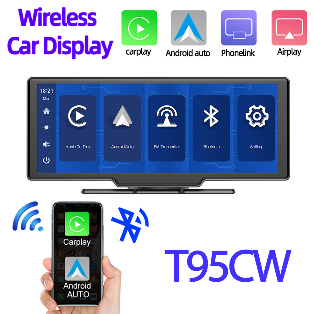 10 inch Double Din ios Wireless carplay Touch Screen GPS Bluetooth Android Auto