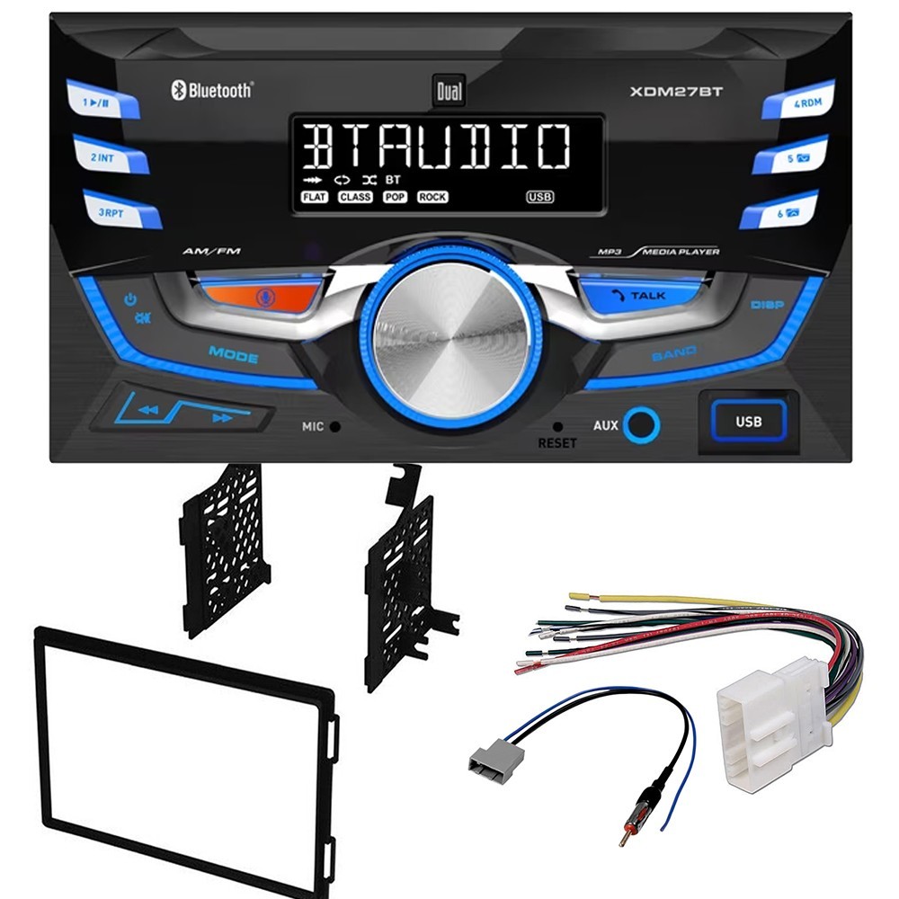 Dual XDM27BT AM/FM Radio MP3 Player Car Stereo for 2008-2013 Nissan Frontier