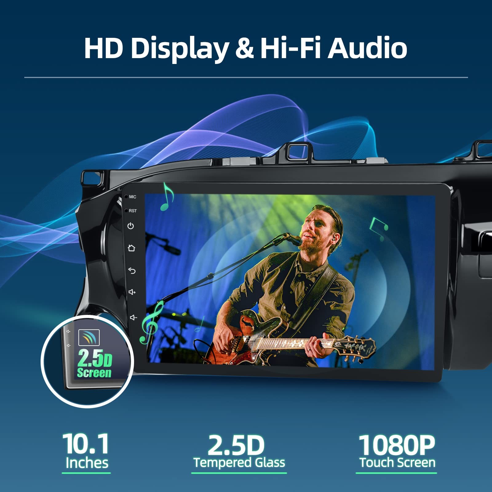 [2GB+64GB] Car Radio for Toyota Hilux 2015-2020, 10.1 inch Touch Screen Car…