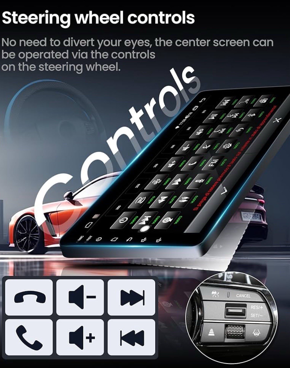 For Jeep Wrangler 3 JK 2007-2017 10.1″ Android 13.0 Car Radio Stereo GPS CARPLAY