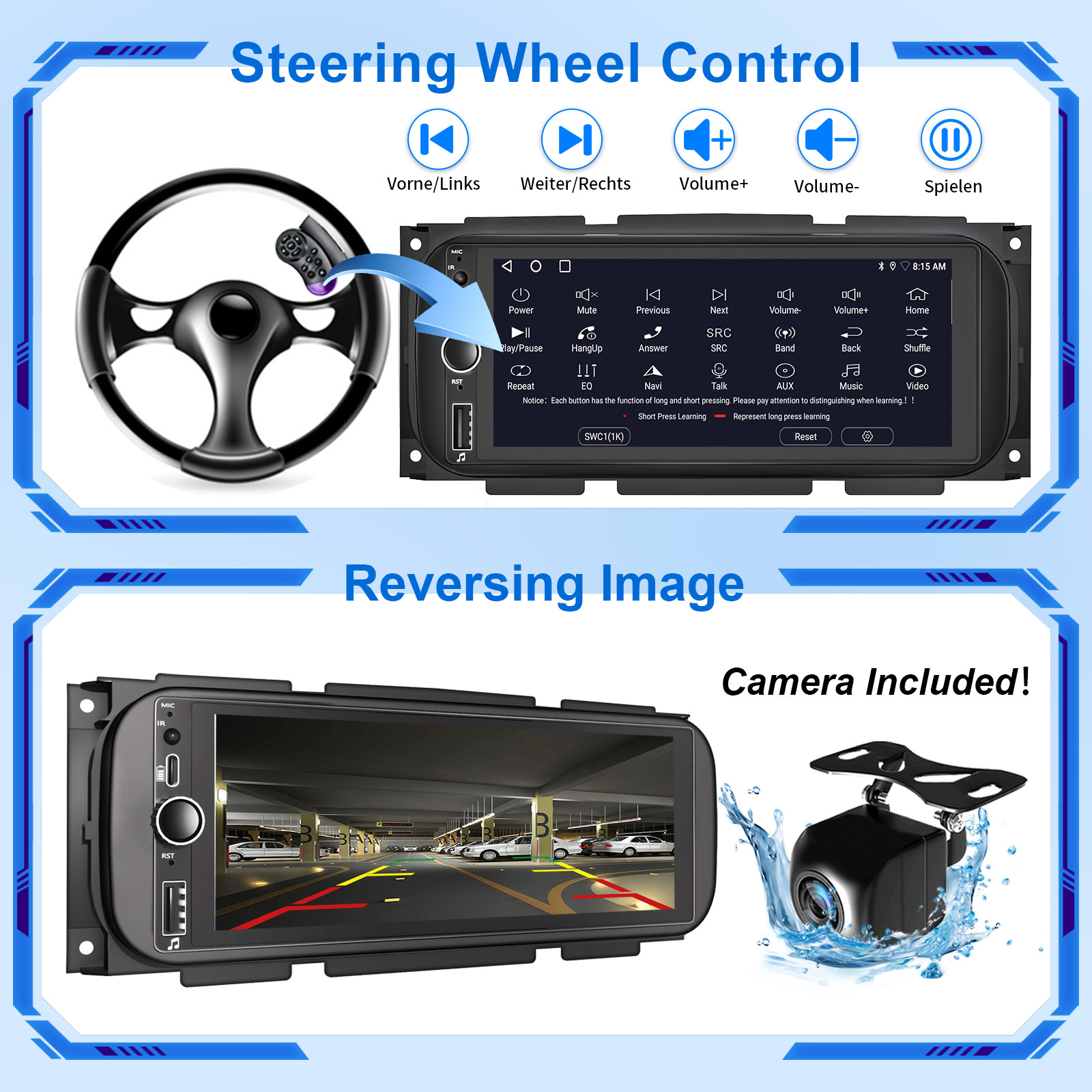 Android CarPlay For 2002-2005 Dodge Ram 1500 2500 3500 Car Stereo Radio GPS