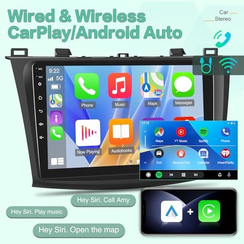 [2G+64G] Car Radio for Mazda 3 2009-2013, Android 13 Touch Screen Car Play