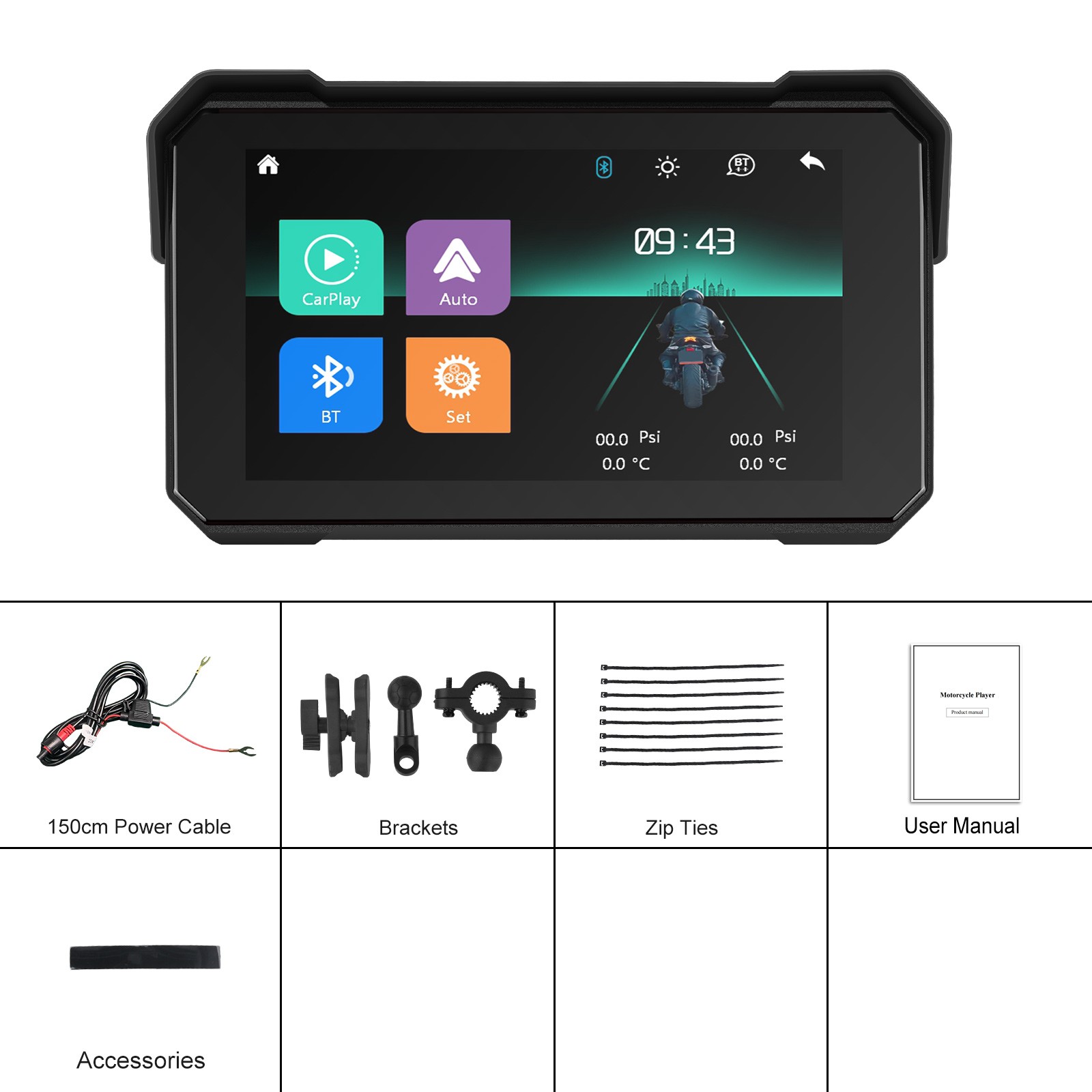 Android 13 7 inch Car Stereo GPS WIFI Navigation Radio Double 2Din Touch Screen