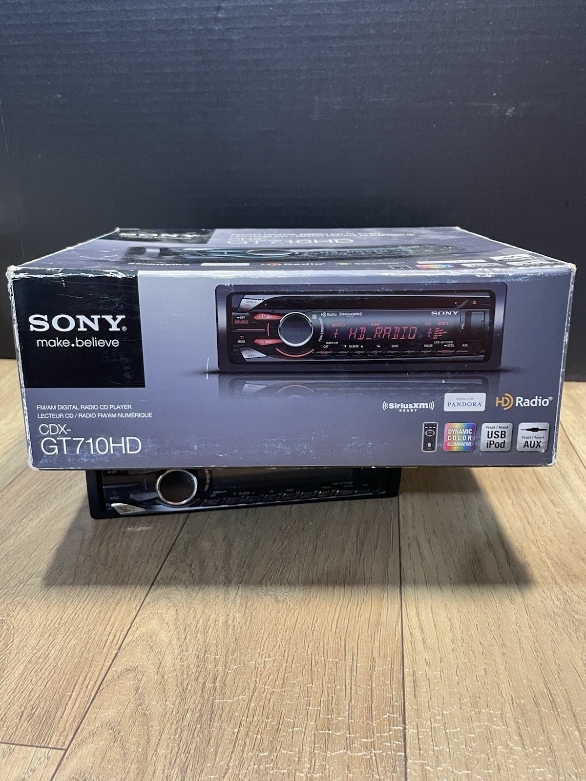 SONY CDX-GT710HD FM/AM CD CAR STEREO USB AUX In Detachable Face With Box/ Remote