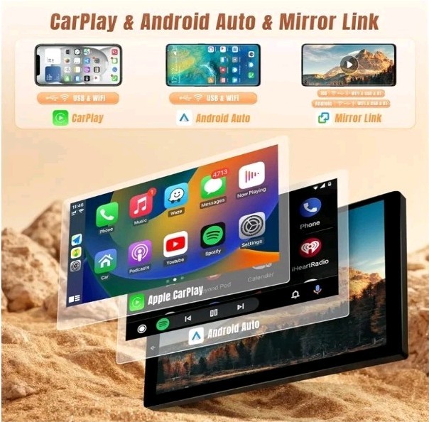 For Toyota Camry 2002-2006 Apple CarPlay Android 12 Car Stereo Radio WiFi BT