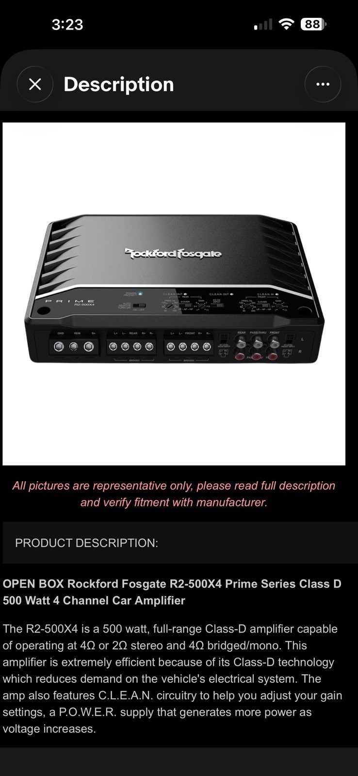 Car Audio Stereo Rockford Fosgate, CT Sound, Boss Audio