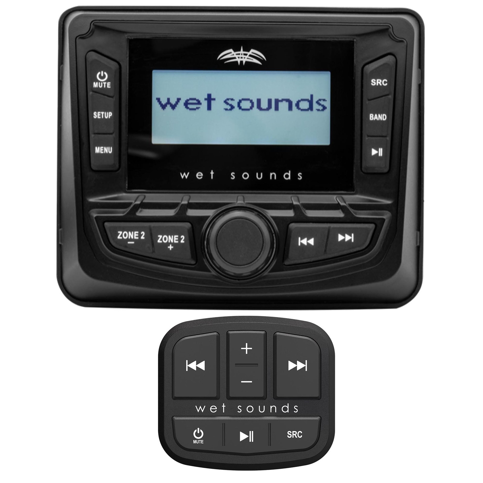 Wet Sounds WS-MC5 Marine Media Receiver with Bluetooth & MC-TR-MINI Remote