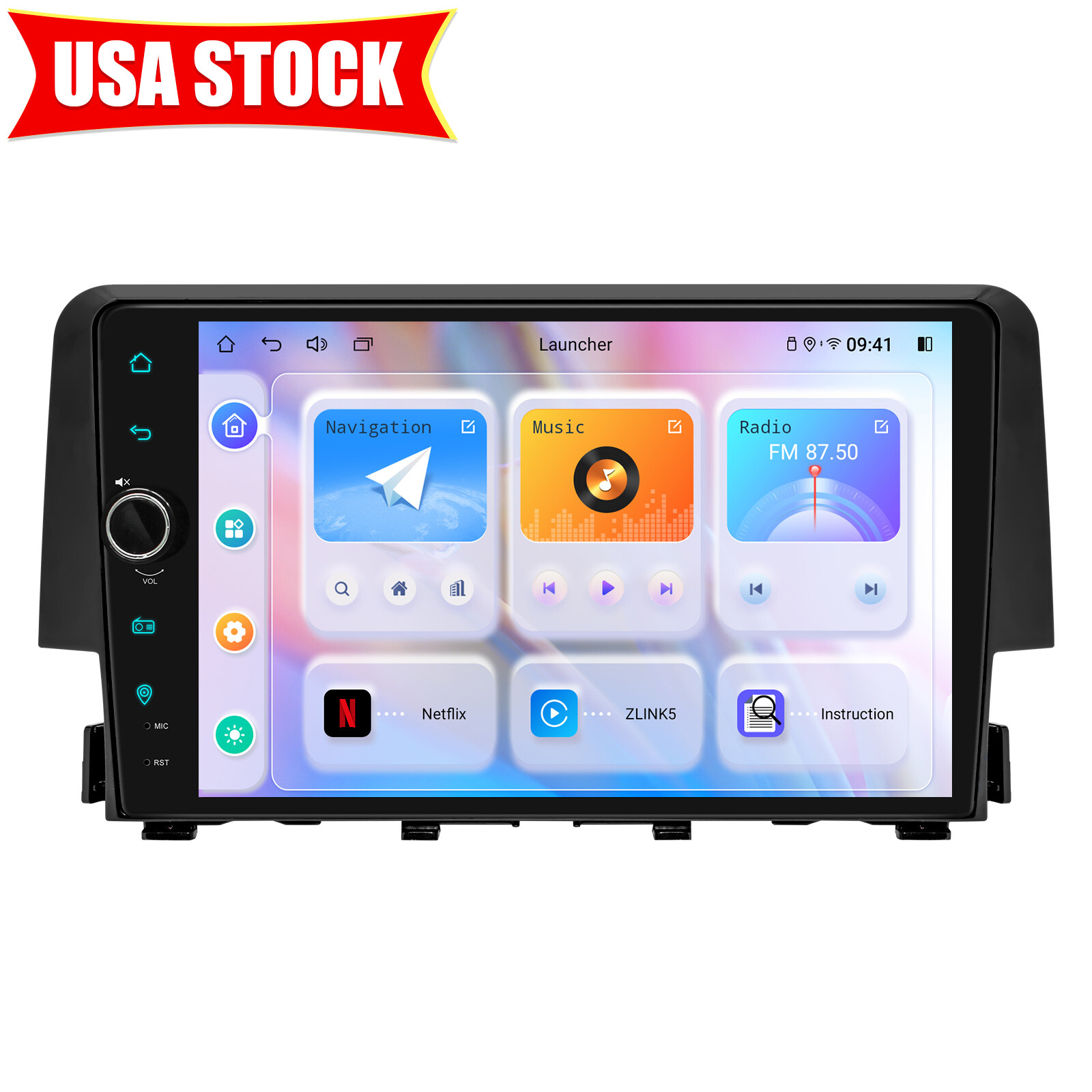 For Honda Civic 2016+ JOYING 9″ Android 12 Car Radio GPS Navi Carplay Multimedia