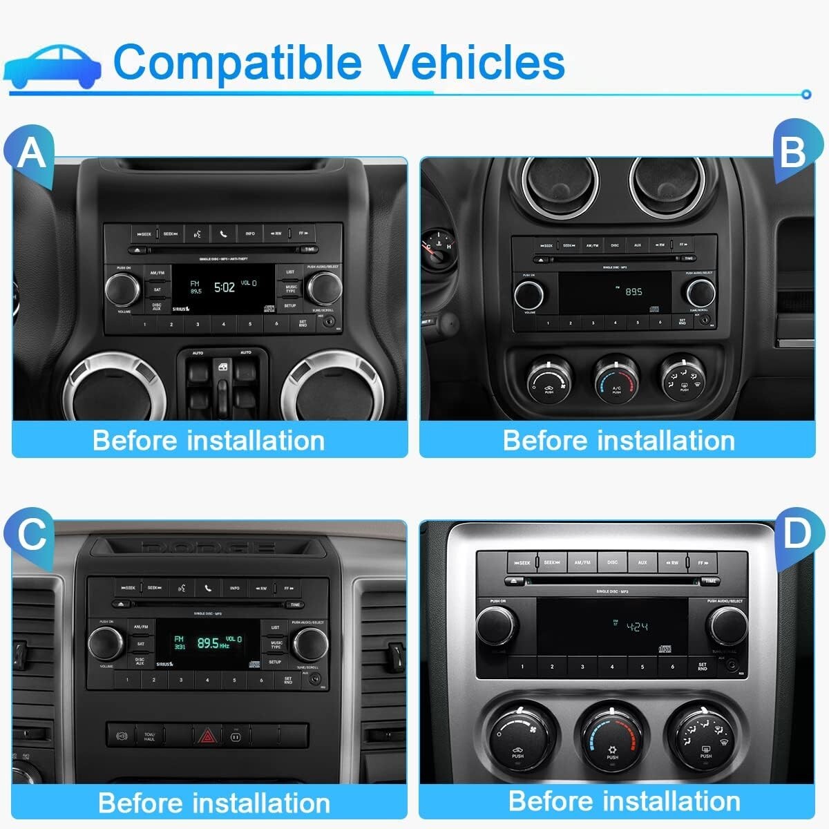 SWTNVIN Car Stereo Radio DVD Player X3E 2023 Used