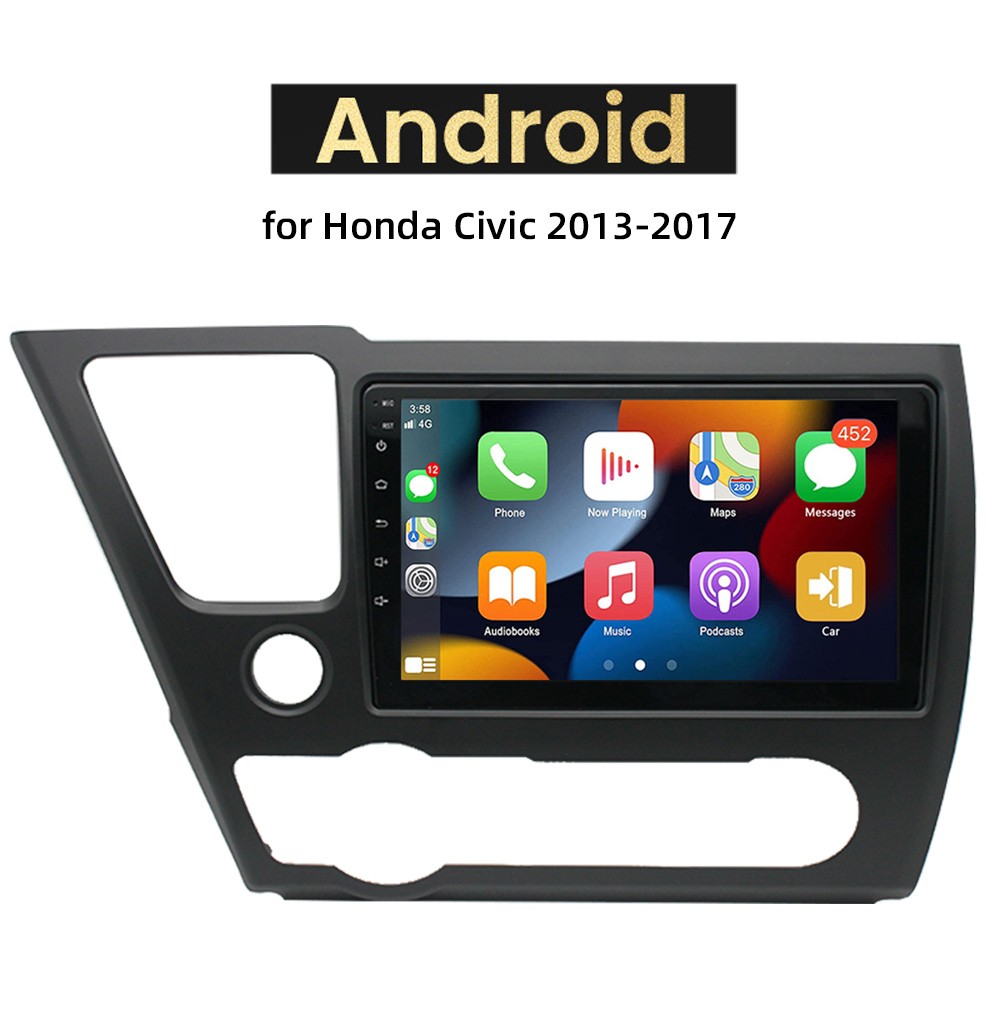 Car Radio Stereo for Honda Civic 2013-2017 2+32G 9″ CarPlay Android Auto