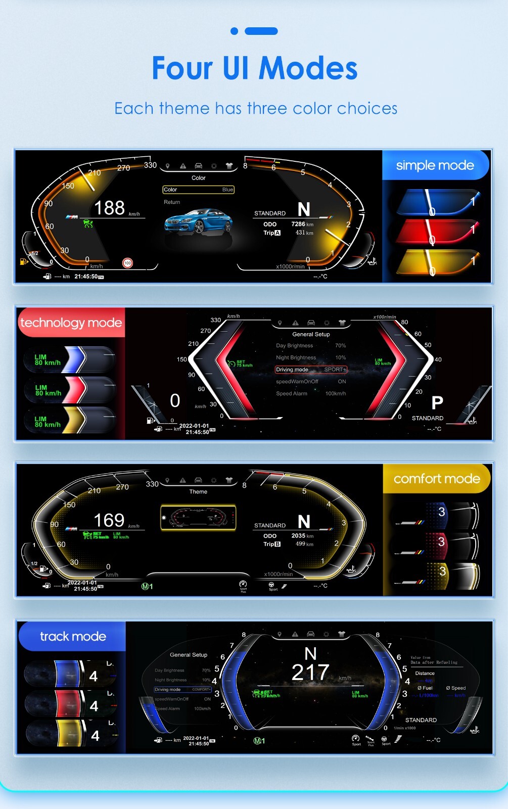 12.3″ LCD Digital Cluster Multifunctional Speedometer For BMW X5 E70 2007-2013
