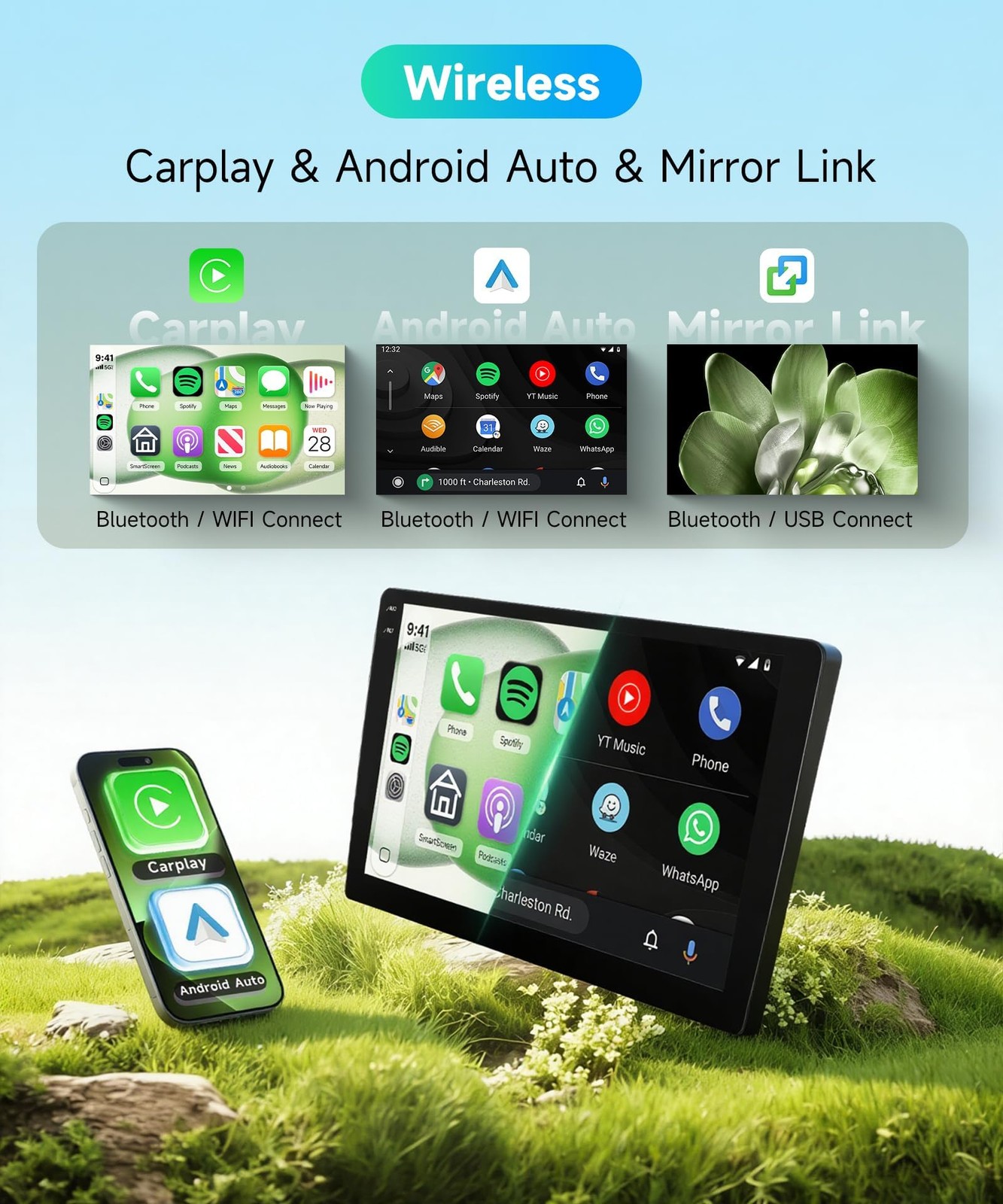 4Core 2G64G Android 15 Car Radio For Ford Escape 2007-2012/Mazda Tribute