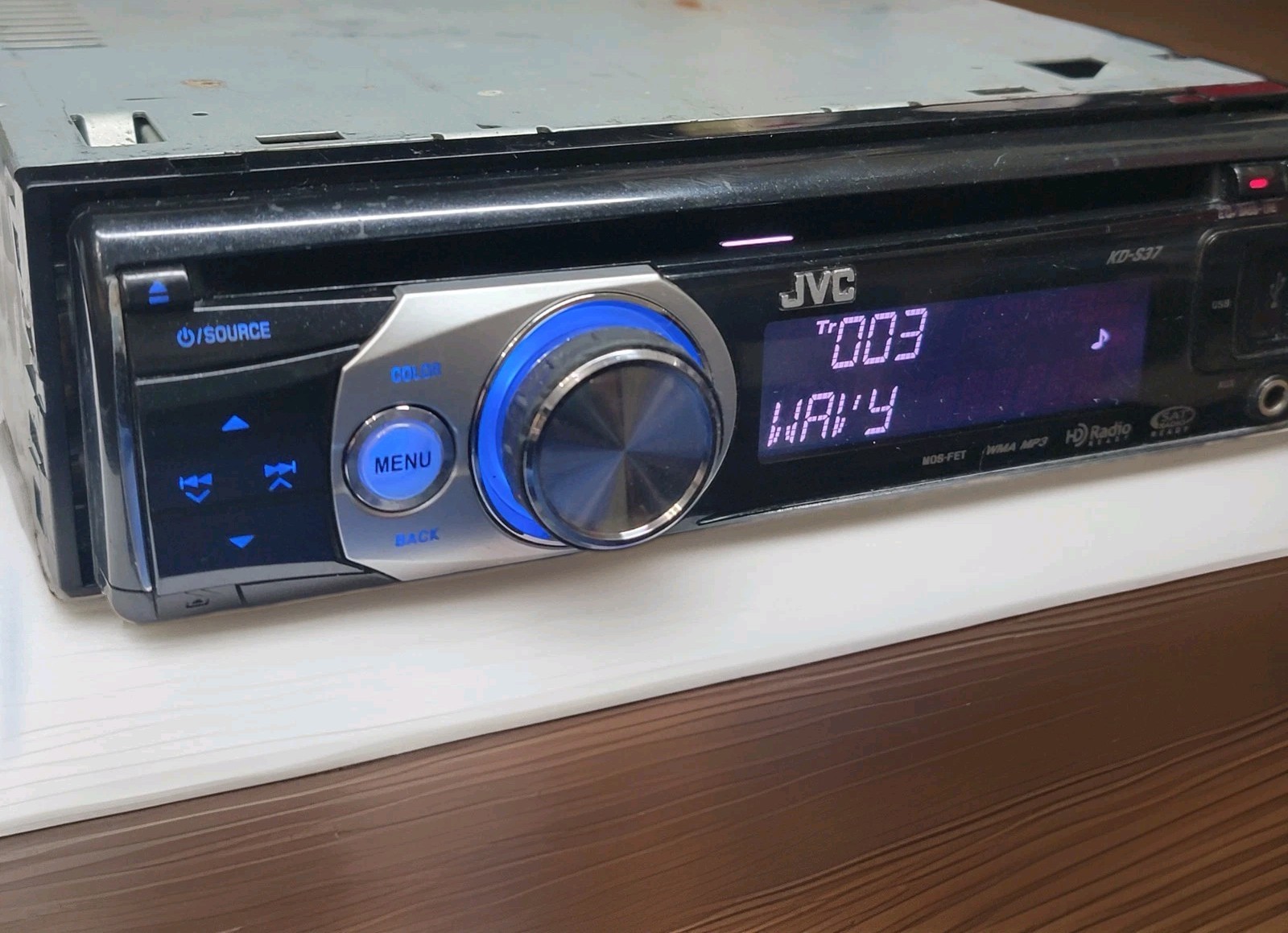 JVC KD-S37 CD/USB/AUX Car Stereo- Fully Tested