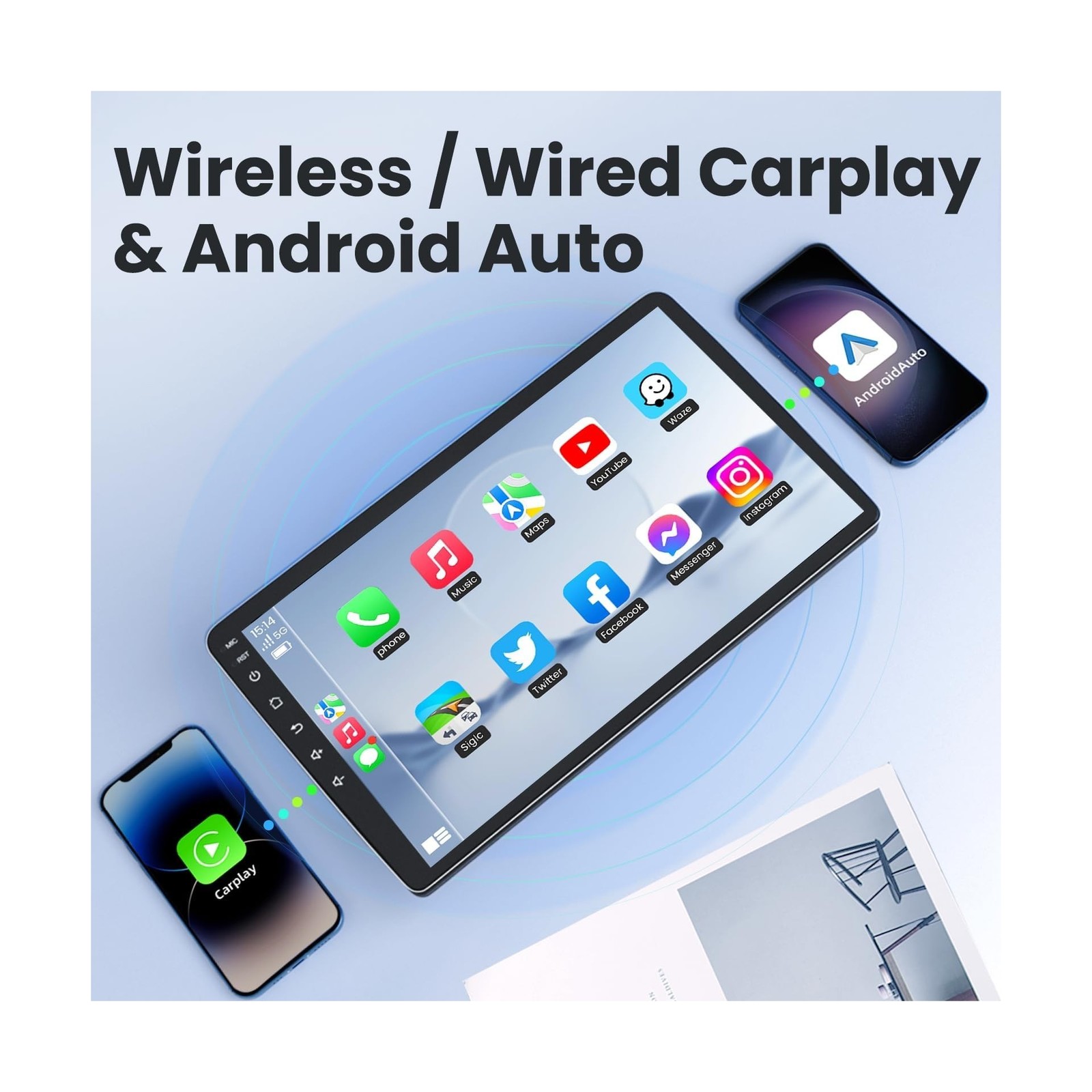 [8core 4+64G] Android 13 Car Radio Stereo for Jeep Patriot Compass 2010-2016:…