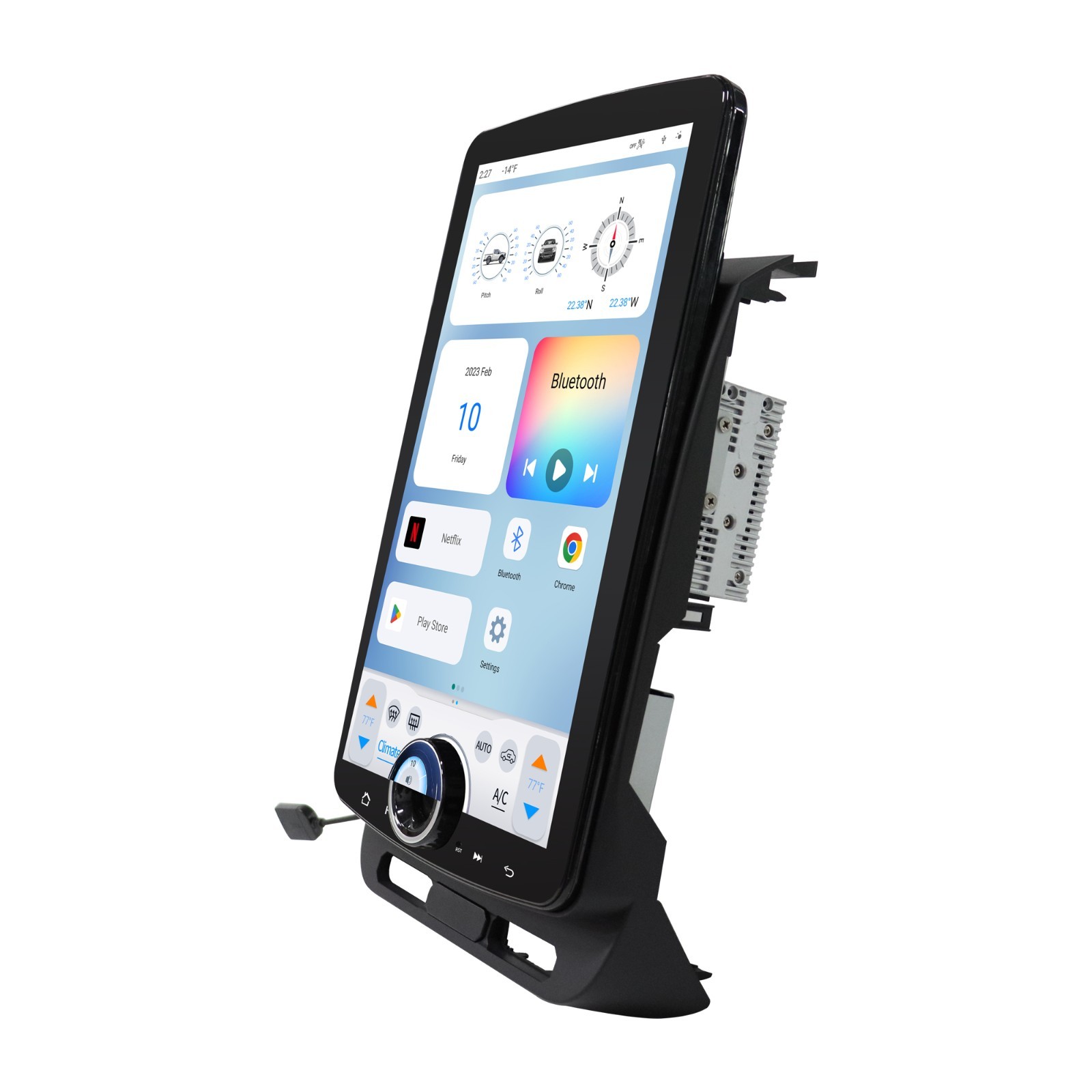 15.6″ Android Tesla Vertical Screen GPS Radio For Ford F-150 F-Series 2015-2022
