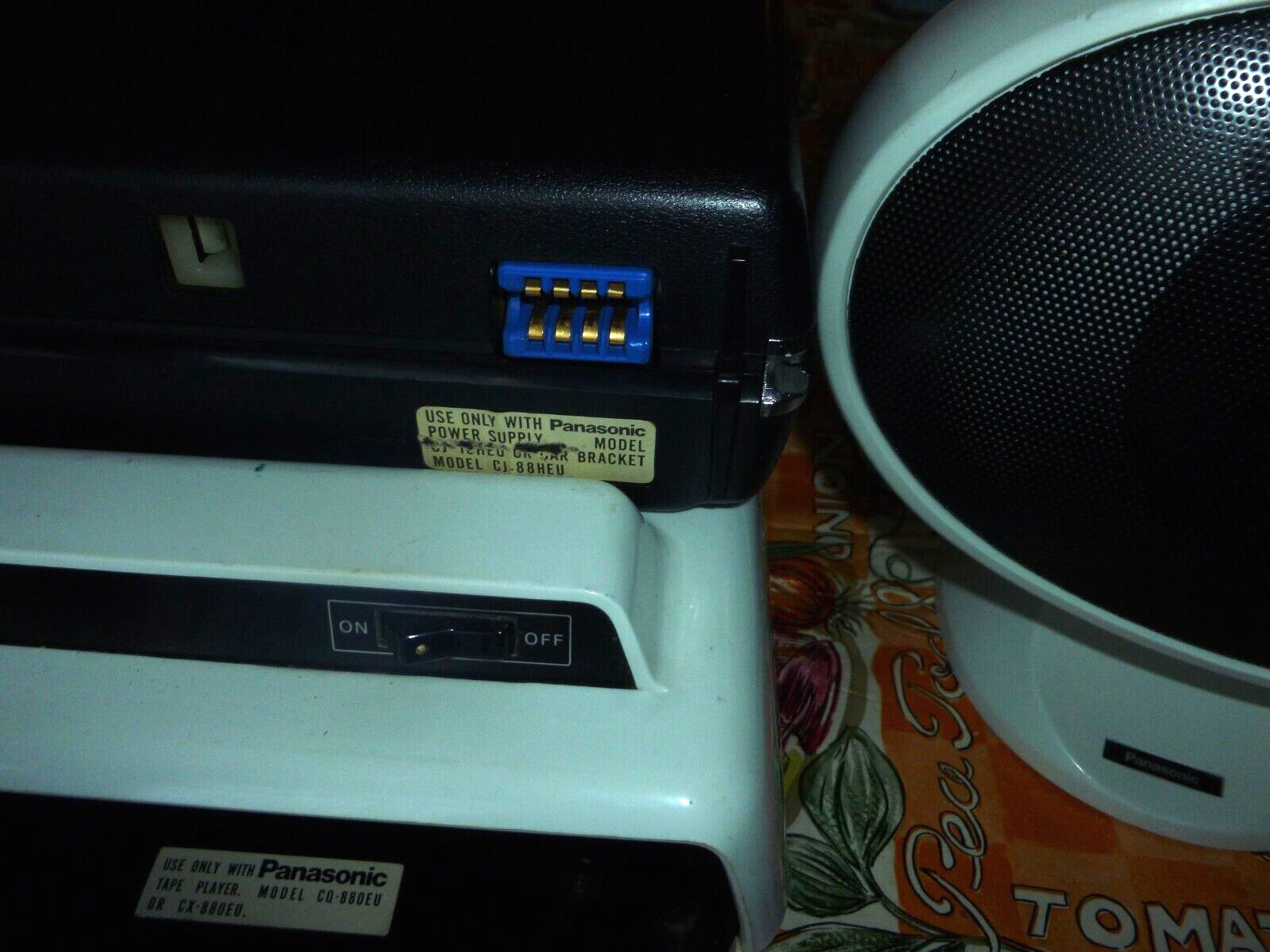 Rare Panasonic Space Age 8-Track Player Fm Stereo Home/Auto With Speakers