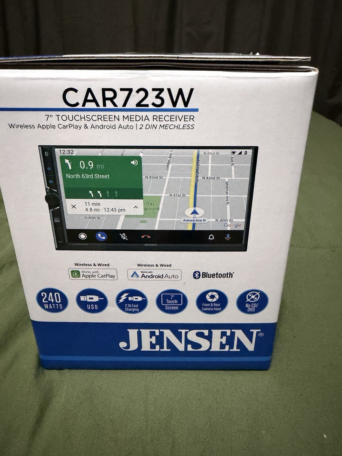 Jensen CAR723W 7″ Multimedia w/ Wireless Android Auto & Apple Carplay