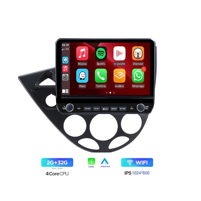Car Radio Android Carplay For Ford Fiesta 1995-2001 For Focus MK1 1998-2004 GPS