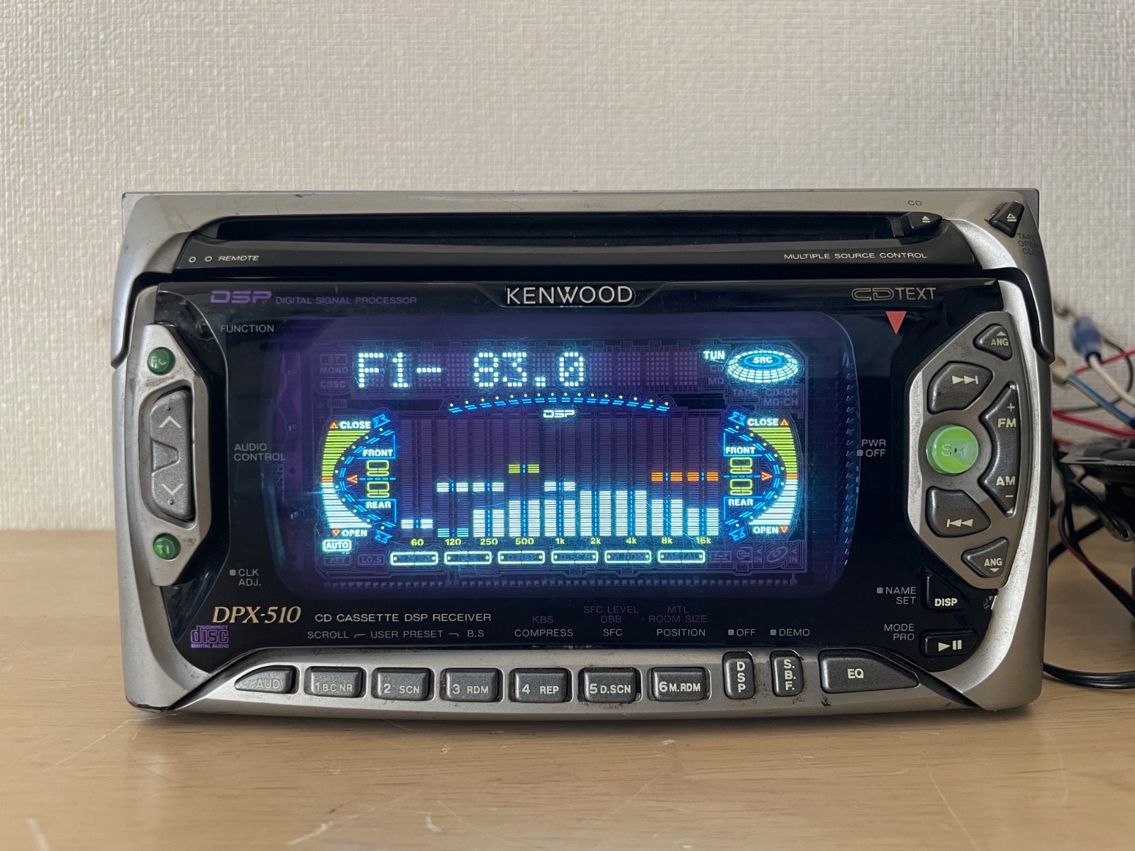 Kenwood DPX-510 2DIN Car Audio CD Cassette Tuner Bluetooth Player Tested Working