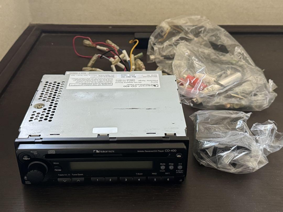 Near Mint! Nakamichi CD-400 Car Stereo Head Unit Complete Set w/ Wiring