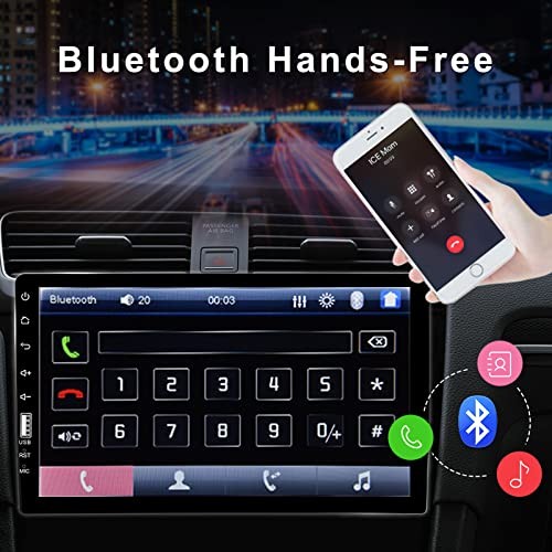 Single Din Car Stereo with Bluetooth 9 Inch HD Touch Screen Car Stereo with