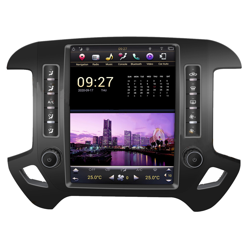 Android9.0 Vertical Stereo Radio For Chevrolet Silverado Gmc Sierra 2014-2019