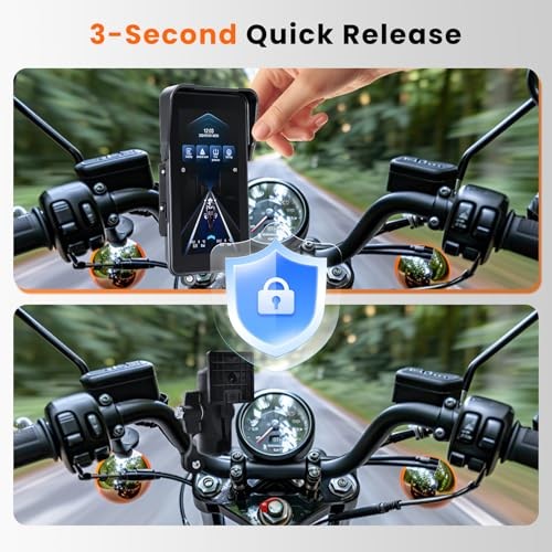 Motorcycle Carplay Screen 5 Inch GPS Navigation System with Wireless Carplay