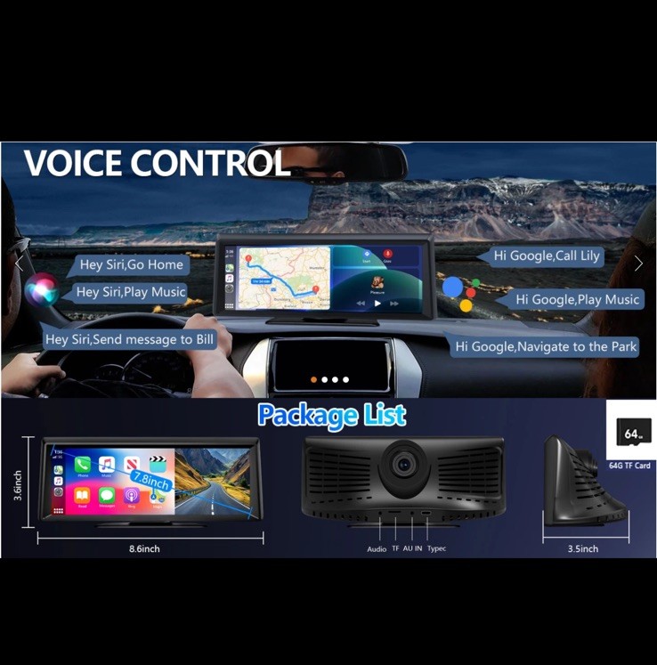 Hieha 8.1 Inch Car Multimedia Player – New in Open Box!