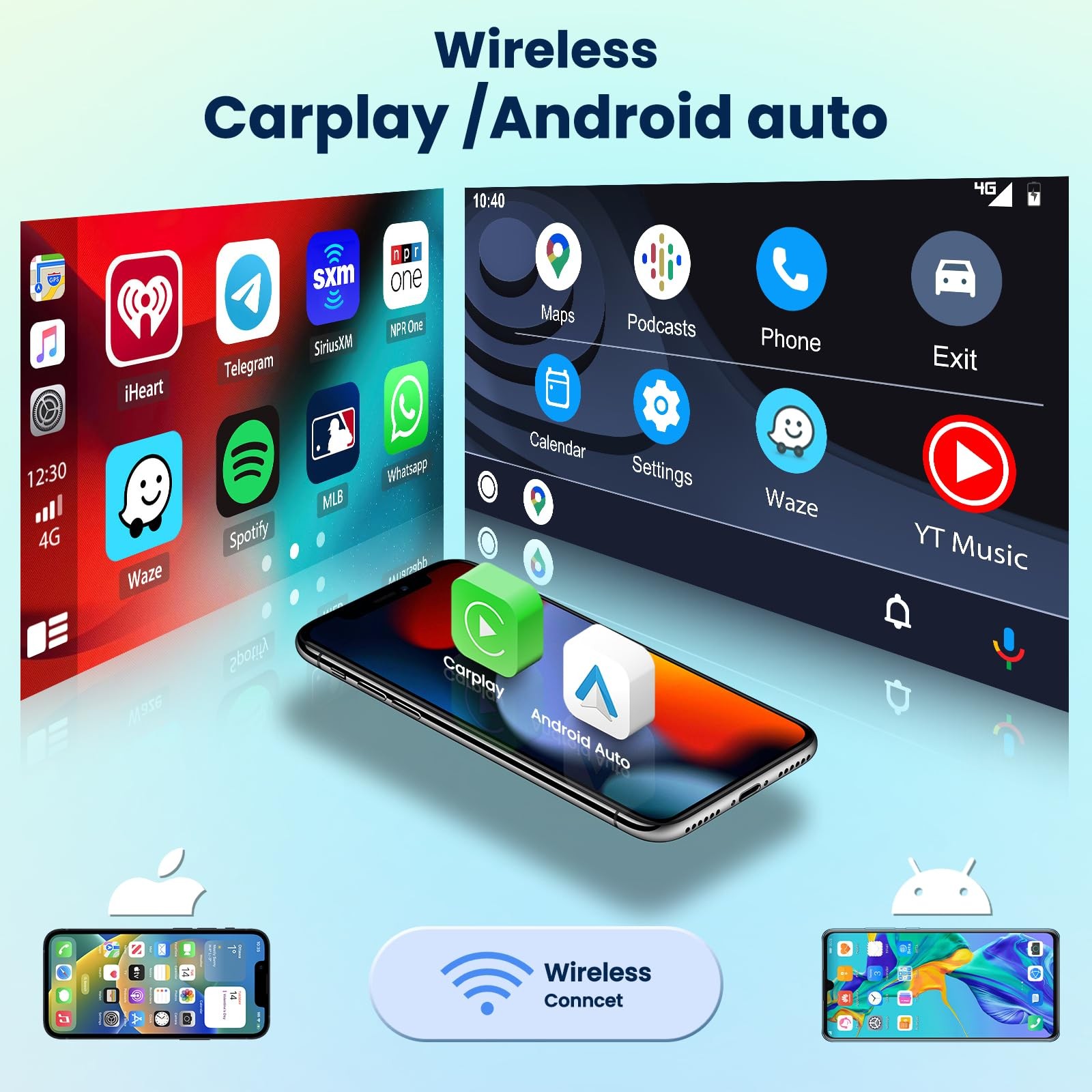 9″ 8 Core Wireless Carplay Android Auto Stereo for 2011-2013 Hyundai Elantra