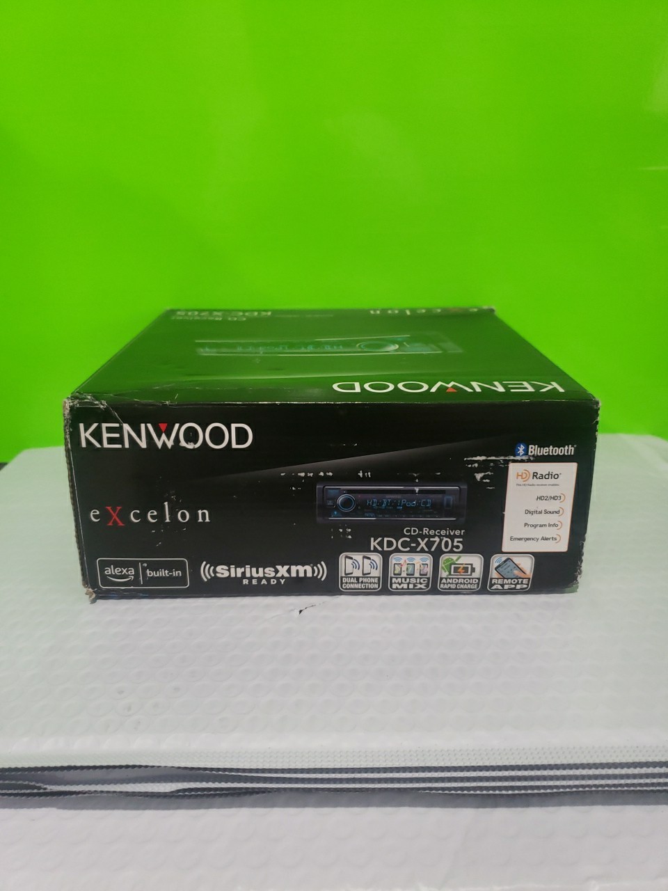 Kenwood KMM-X705 1-DIN Bluetooth Car Stereo Digital Media Receiver SiriusXM Good