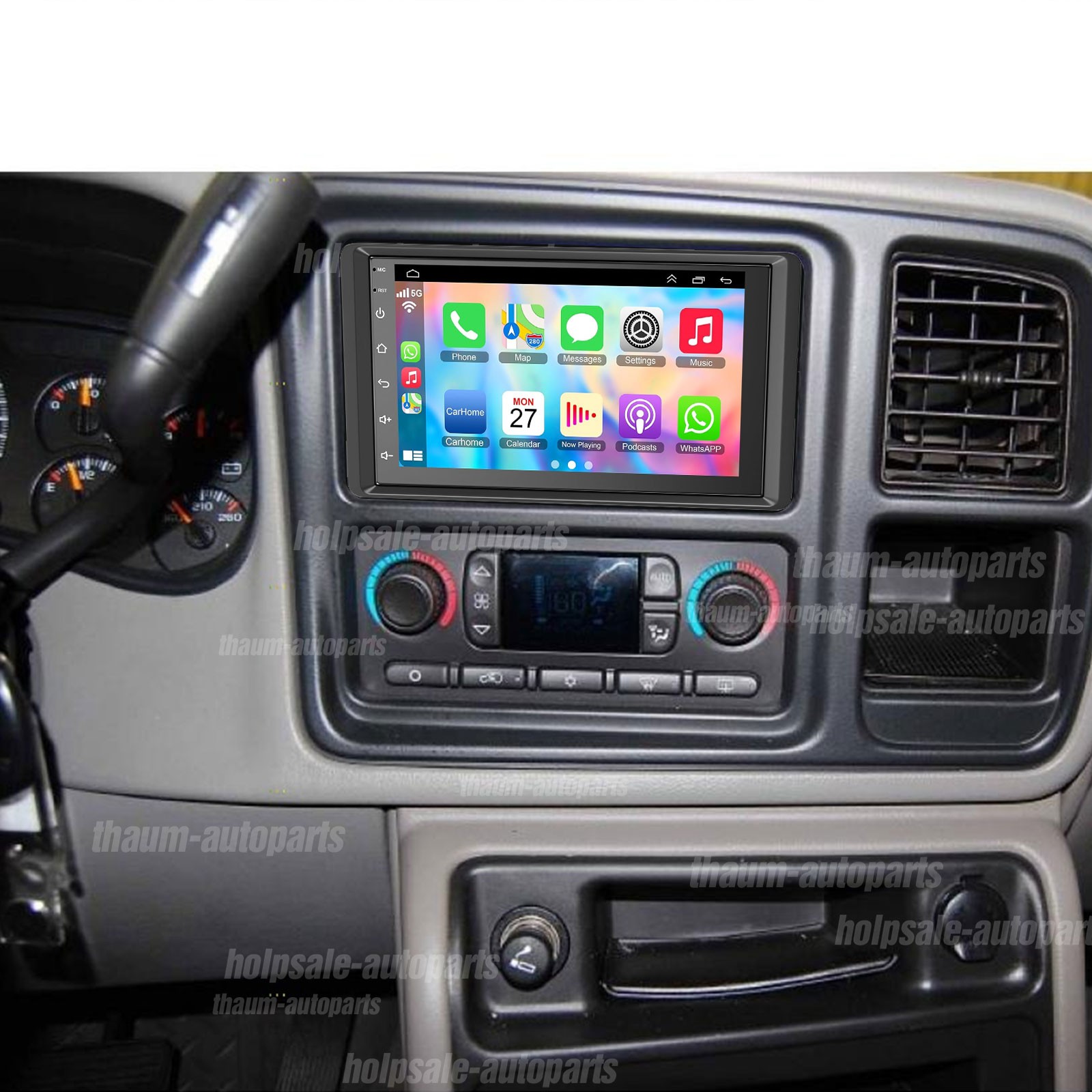 2003-2006 For GMC Sierra 1500 2500 3500 CarPlay Car Radio GPS Player Headunit