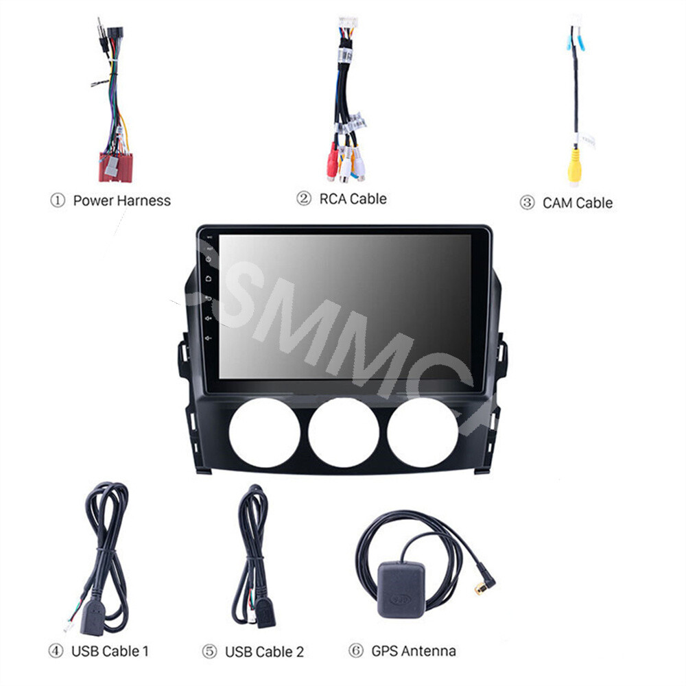 2DIN Car Stereo Radio GPS USB AUX RDS/FM Head Unit Fit For Mazda MX-5 2019-2015