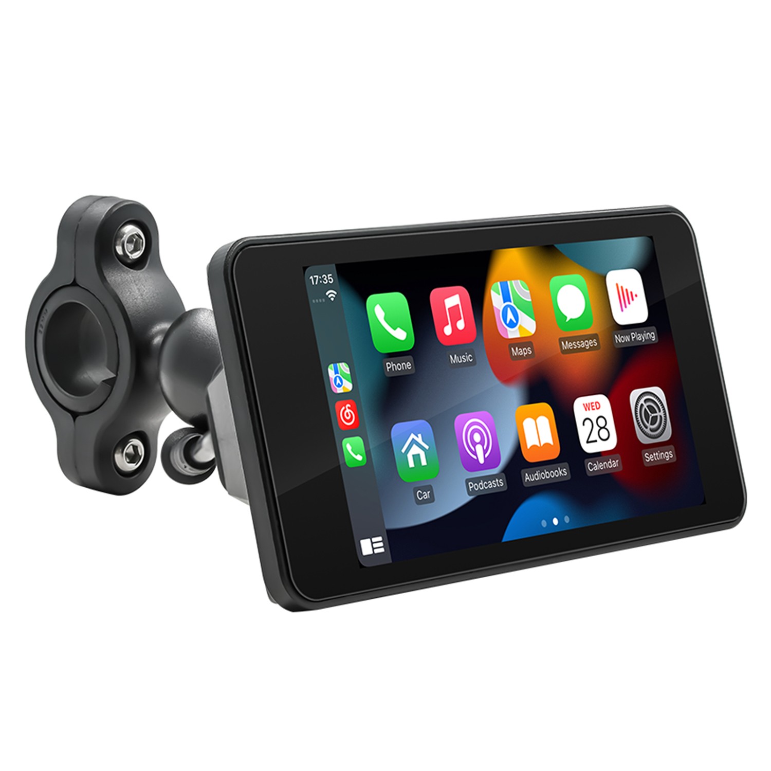 5″ Waterproof Motorcycle Navigator Portable Wireless CarPlay Android Auto Screen